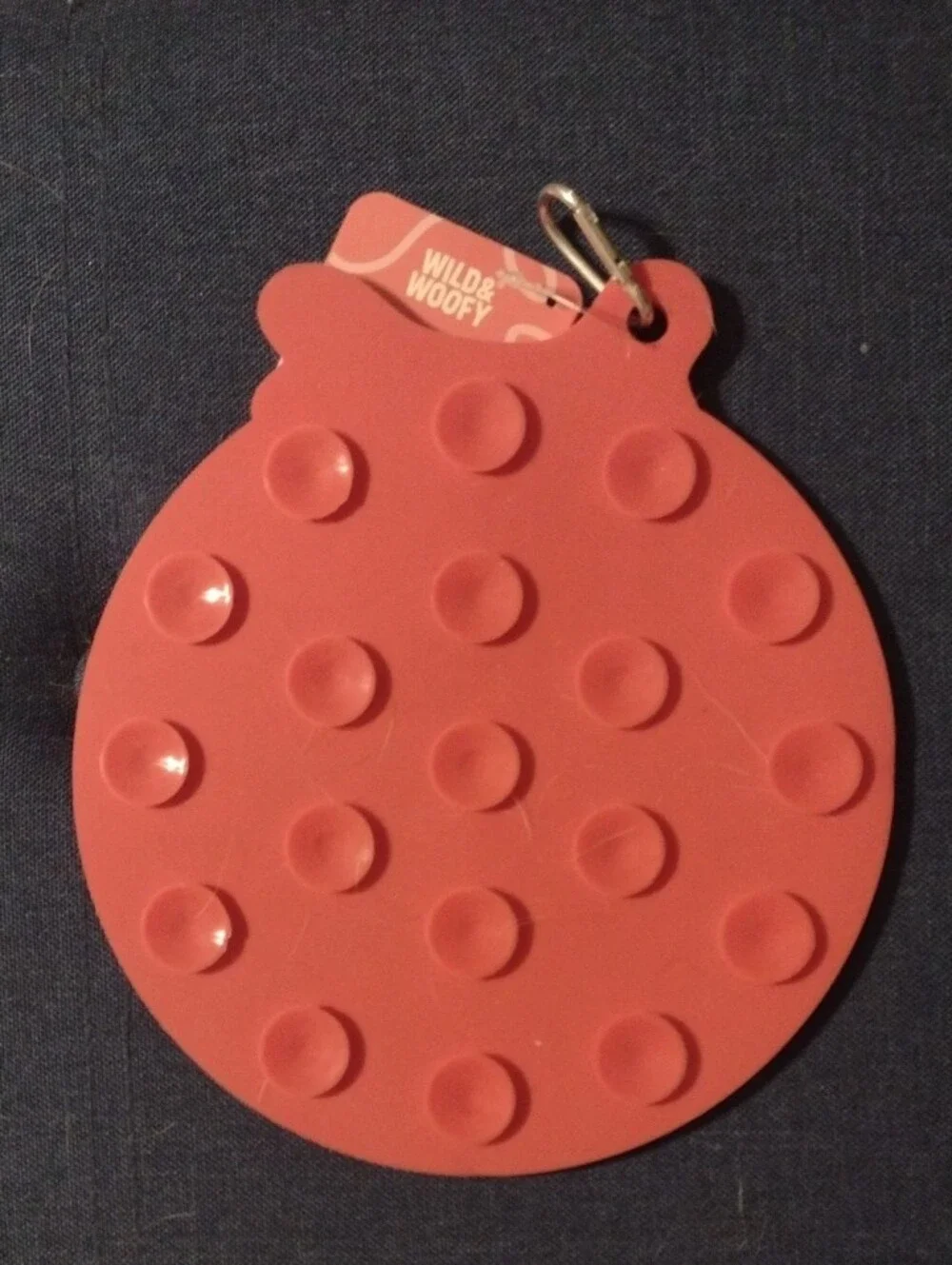 Purple and Red Dog Frisbee & Lickety Split Mat